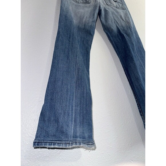 VTG 7 Seven For all Mankind Jeans Womens Sz 30 Light Wash Bootcut Made in USA - Picture 12 of 16